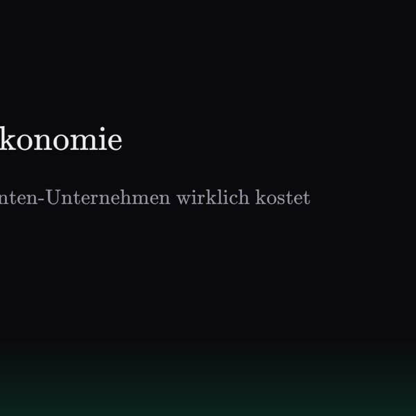 Token-Oekonomie: Was ein KI-Agenten-Unternehmen wirklich kostet
